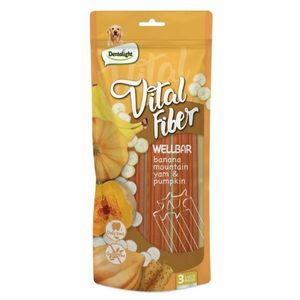 Vital Fiber חטיף דנטלי מקל לעיסה בטעם בננה, בטטה ודלעת 250 גרם