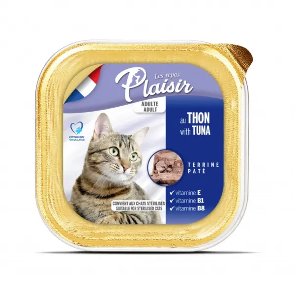Plaisir פלאז'יר מעדן לחתול טונה 100 גרם