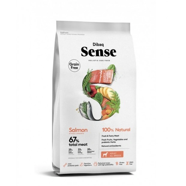 דיבאק סנס בוגר סלמון נטול דגנים 12 ק"ג - grain free adult salmon