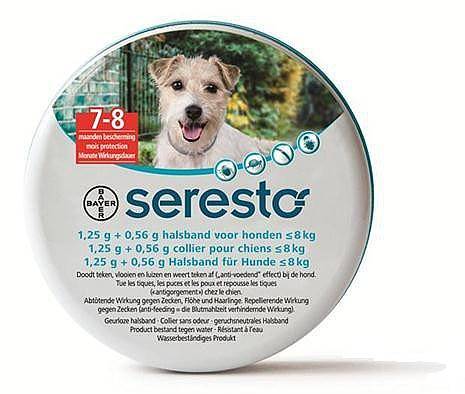 קולר סרסטו לכלב ששוקל עד 8 ק"ג- Seresto Collar up to 8 Kg