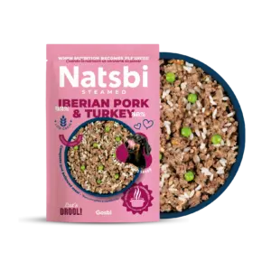 נטסבי חזיר והודו מזון טבעי מאודה 200 גרם - Natsbi Pork and Turkey