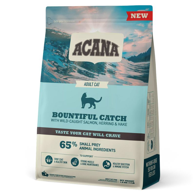 אקאנה חתול באונטיפול (ארוחת דגים) 4.5 ק"ג - Acana Bountiful Catch
