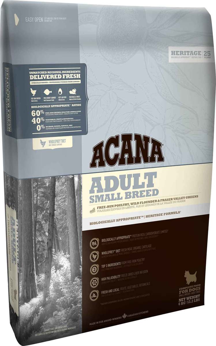 אקאנה הריטג' בוגר גזע קטן 6 ק"ג-Acana Heritage Adult Mini