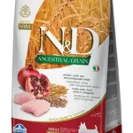 נטורל אנד דלישס בוגר גזע קטן עוף ורימון 7 ק"ג - N&D Chicken Adult Mini