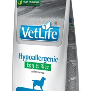 וט לייף היפואלרגני ביצה ואורז 12 ק"ג-Vet Life Hypoallergenic Egg & Rice