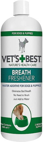 וטס בסט מי פה לכלבים לנשימה רעננה וריח נעים Vet's Best Dental Breath Freshener 500ml