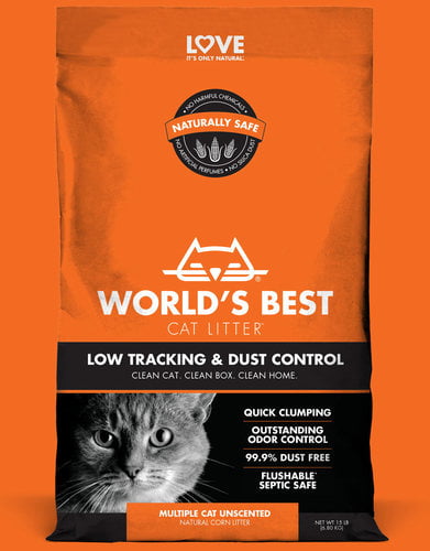 וורלד בסט קט ליטר ללא עקבות ללא בישום 6.8 קג - World`s best cat litter