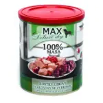Falco Max מזון רטוב בשימורים קוביות שריר בקר וחזיר עם צבי - 800 גרם