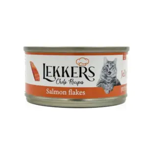 LEKKERS - מעדן חתולים פתיתי סלמון(9) - 85 גרם