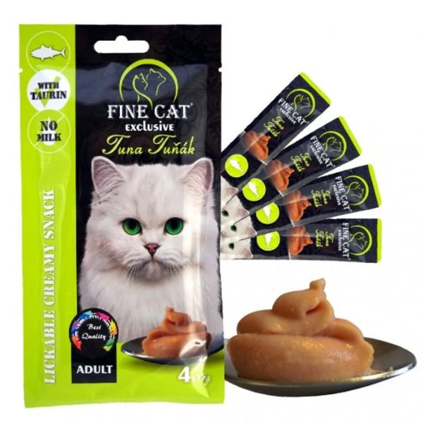 Fine cat קרם ליקוק לחתולים טונה - 60 גרם