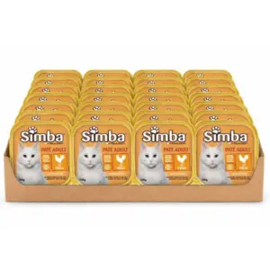 מגש סימבה מעדן פטה עם עוף לחתולים 100 גרם* 32 יח