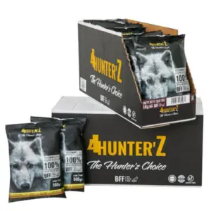 4Hunterz פור האנטרז מזון טבעי לכלבים הודו בקר פירות וירקות - 500 גרם