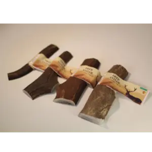 קרן אייל אדום חצויה 100% טבעי - S