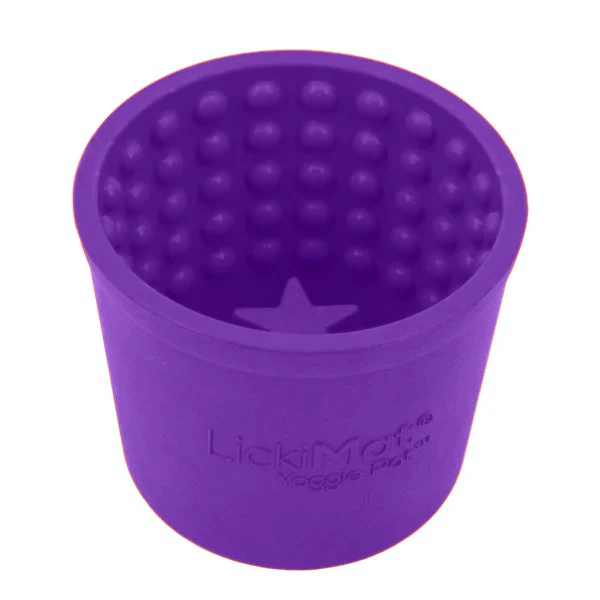 ליקי מט Yoggie Pot כוס האכלה וליקוק - סגול