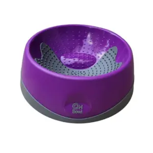 ליקי מט Oh Bowl קערת האכלה וליקוק דנטלית סגול - בינוני
