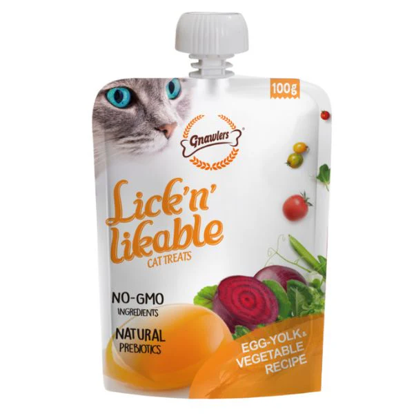 גנולרס מחית קרם ליקוק Lick 'N' Lickable - ביצה וירקות