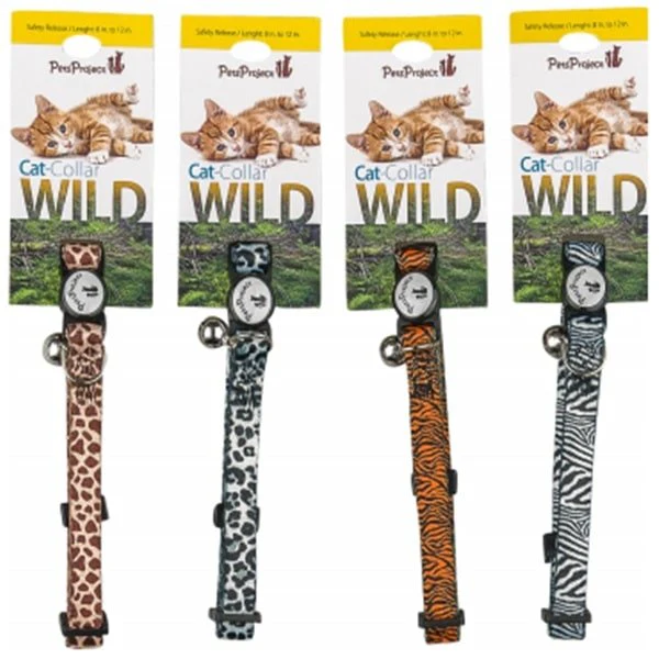 קולר לחתול Wild בצבעי פרא