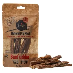 וויגל עטיני בקר 100% חטיף טבעי לכלבים - 70 גרם