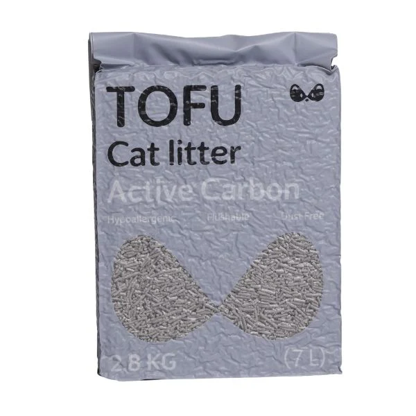 חול טופו אינפיניטי עם פחם פעיל 7 ליטר (2.8 ק"ג) - Infinity Pets Tofu Active Carbon